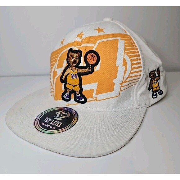 Rare Top level LA Lakers Kobe Bryant #24 bear mamba mentality cap hat snapback